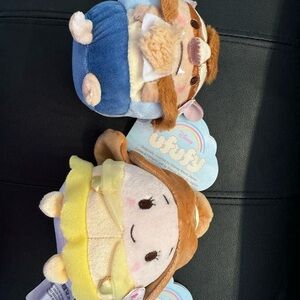 Disney Ufufy Belle and The Beast stuffed toys